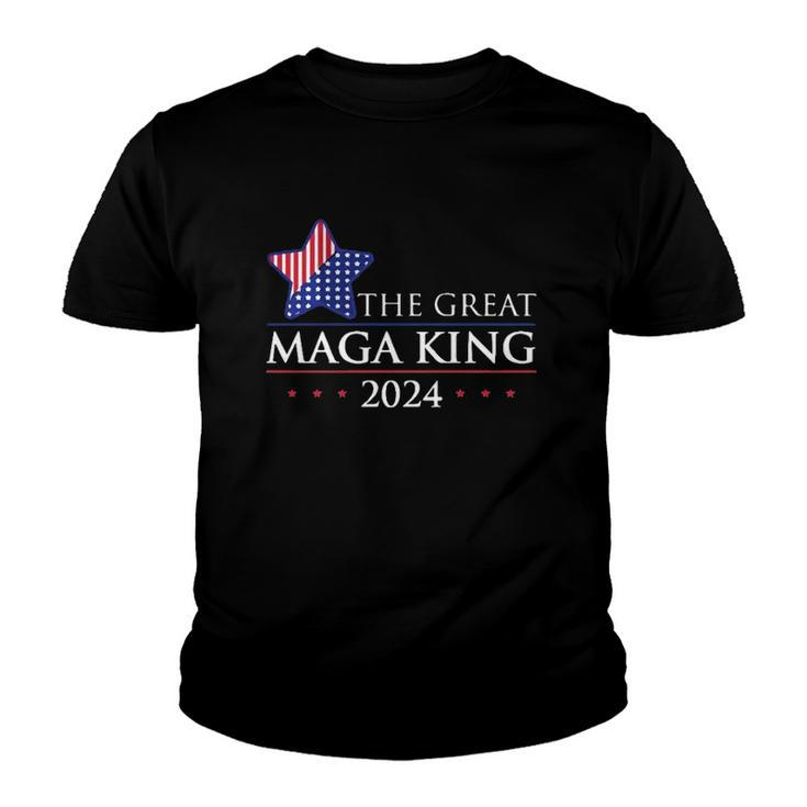 The Great Maga King Trump 2024 Proud Ultra Maga Youth T-shirt