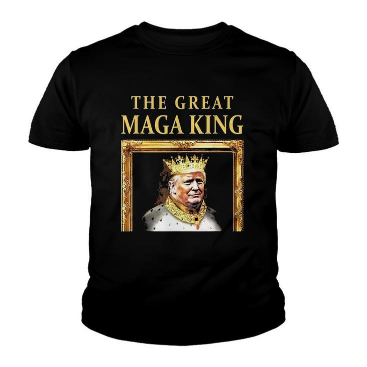 The Great Maga King Trump Portrait Ultra Maga King Youth T-shirt
