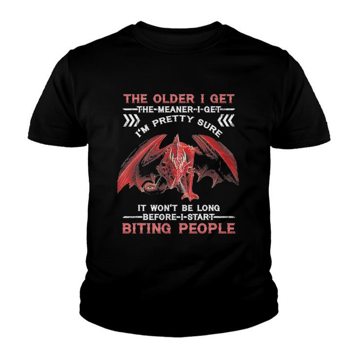 The Older I Get The Meaner I Get Im Pretty Sure Dragon Youth T-shirt