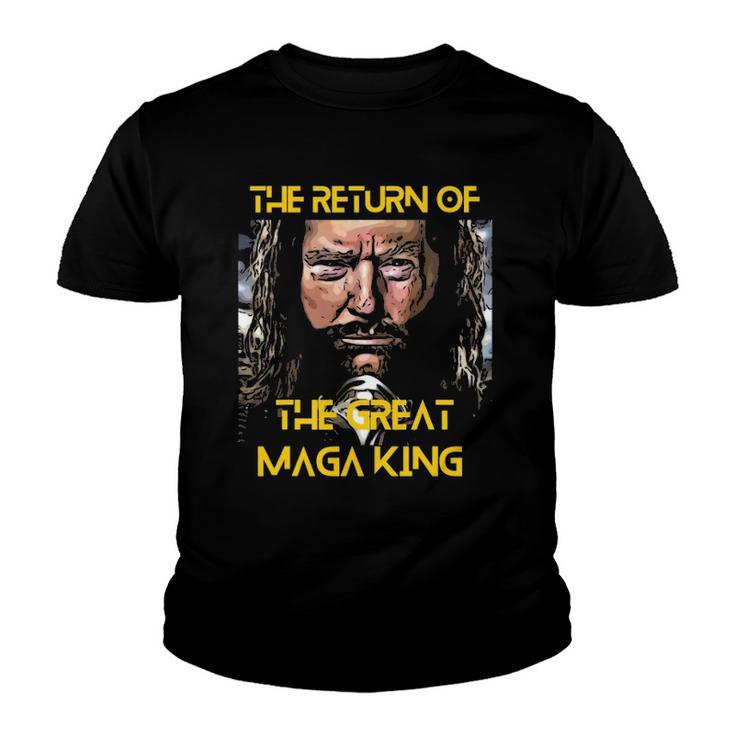 The Return Of The Great Maga King Ultra Maga Trump Design Youth T-shirt