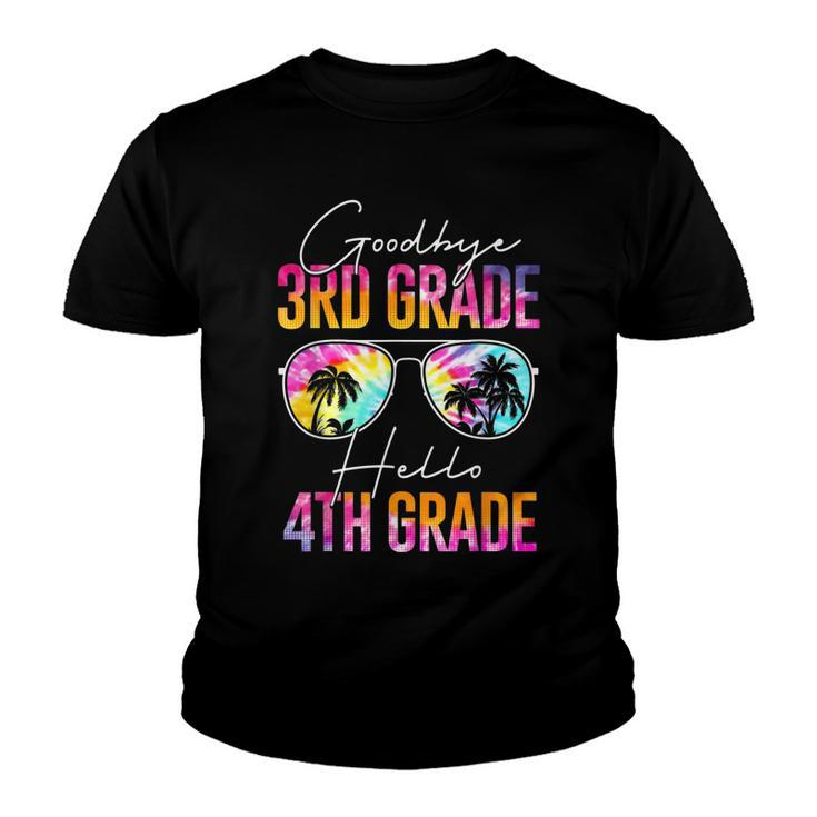Tie Dye Goodbye 3Rd Grade Graduation Hello 4Th Grade  Youth T-shirt