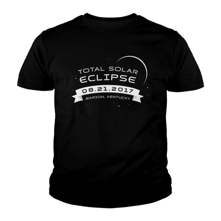 Total Solar Eclipse 2017  Marion Kentucky Souvenir Youth T-shirt