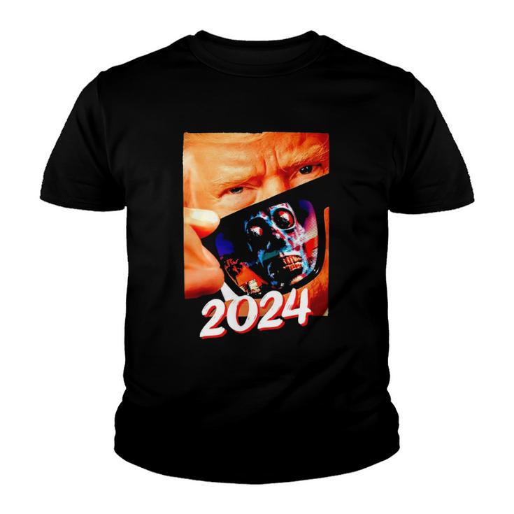 Trump 2024 They Live Donald Trump Supporter Youth T-shirt