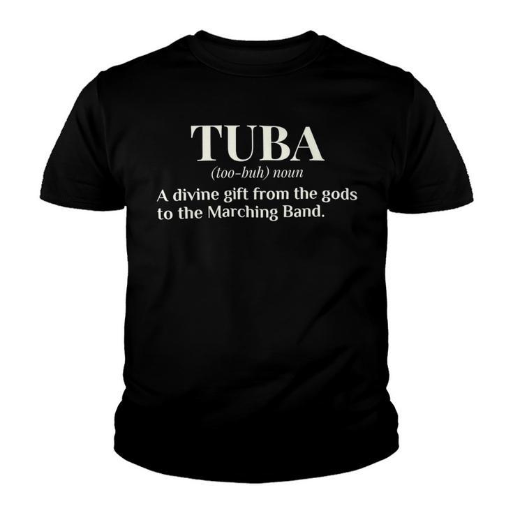 Tuba Definition Funny Marching Band Camp Gift T Shirt Youth T-shirt