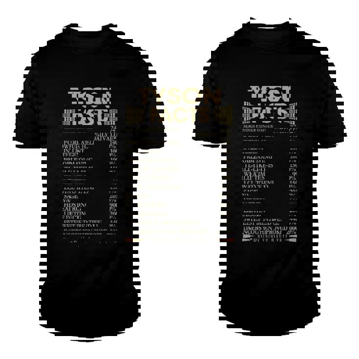 Tyson Name Gift   Tyson Facts Youth T-shirt