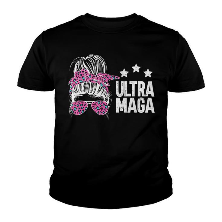 Ultra Maga Messy Bun Youth T-shirt
