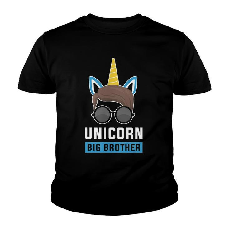 Unicorn Big Brother Boy Matching Family Youth T-shirt