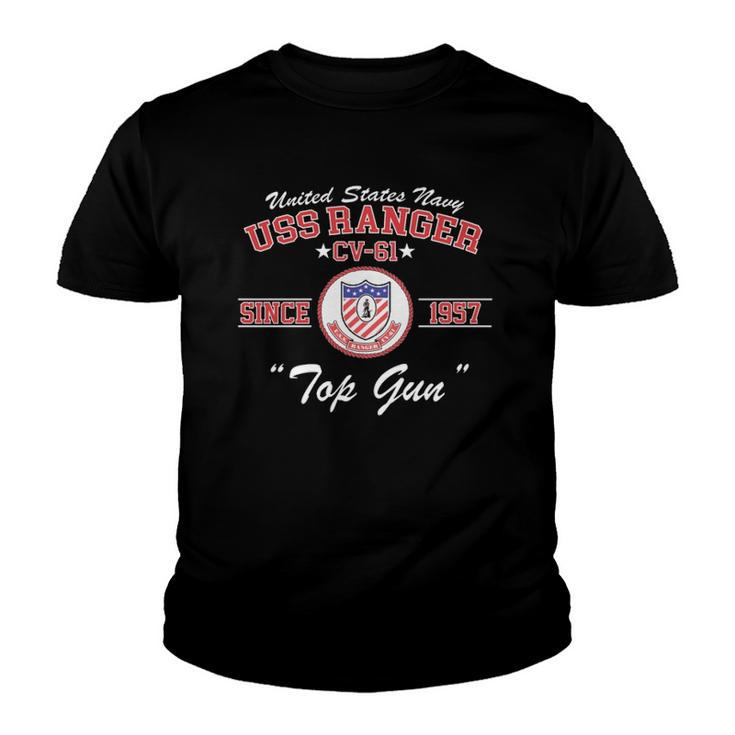 United States Navy Uss Ranger Cv-61  Youth T-shirt