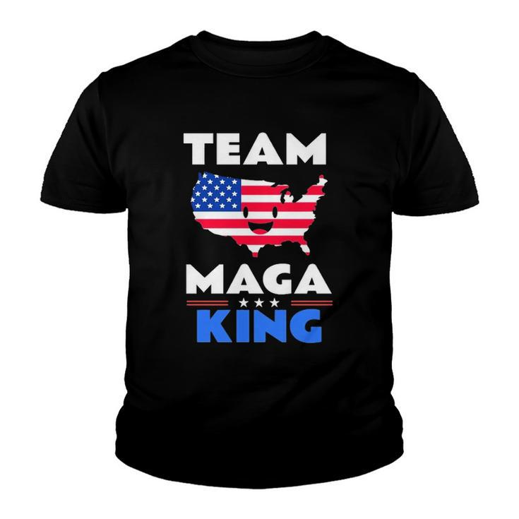 Usa American Flag Patriot Team The Great Maga King Youth T-shirt