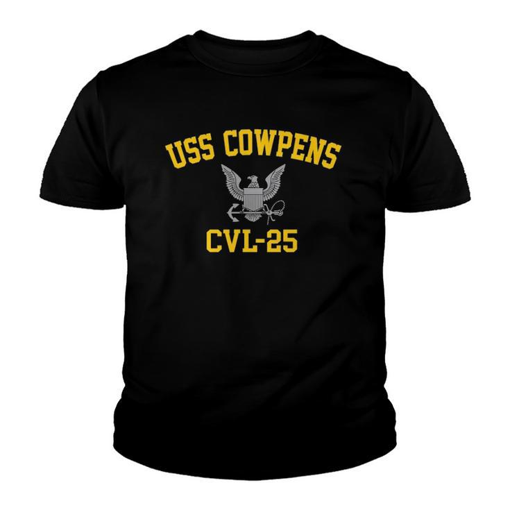 Uss Cowpens Cvl-25 Armed Forces Youth T-shirt