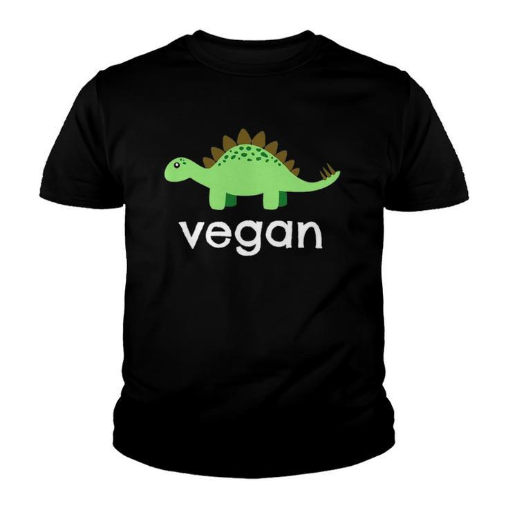 Vegan Dinosaur Green Save Wildlife Youth T-shirt