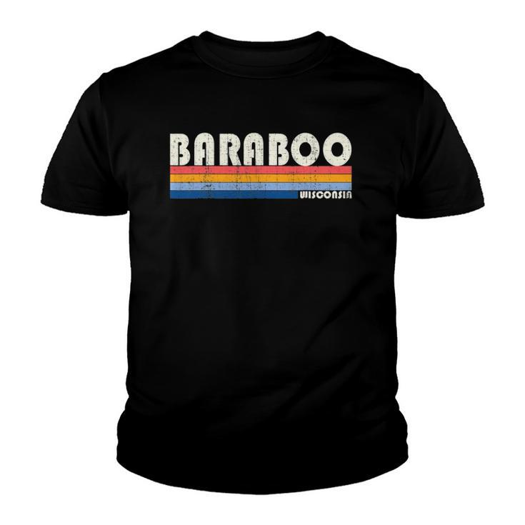 Vintage 70S 80S Style Baraboo Wi Youth T-shirt