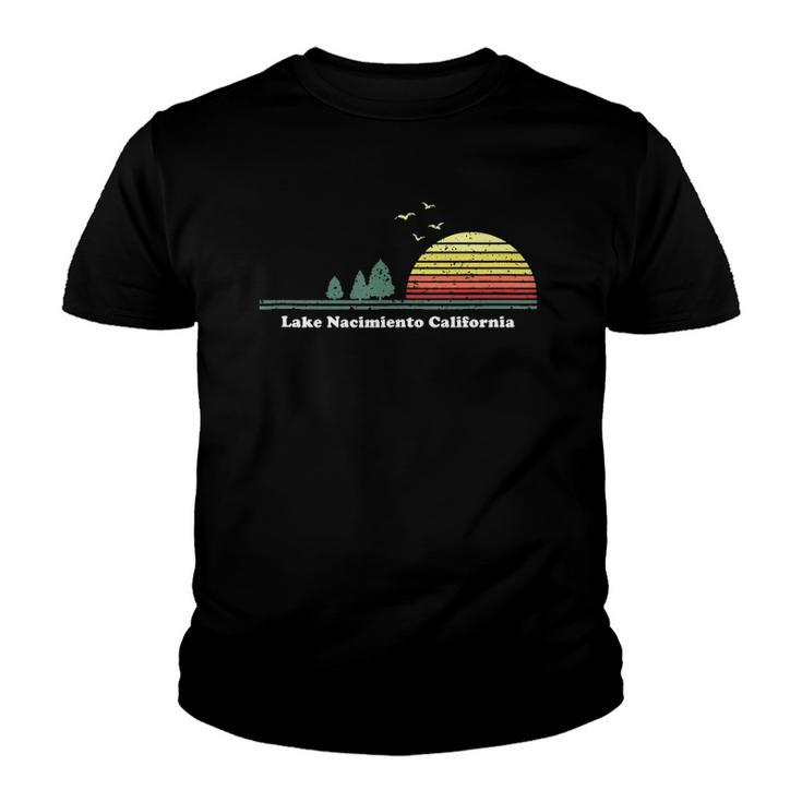 Vintage Lake Nacimiento California Sunset Souvenir Print Youth T-shirt