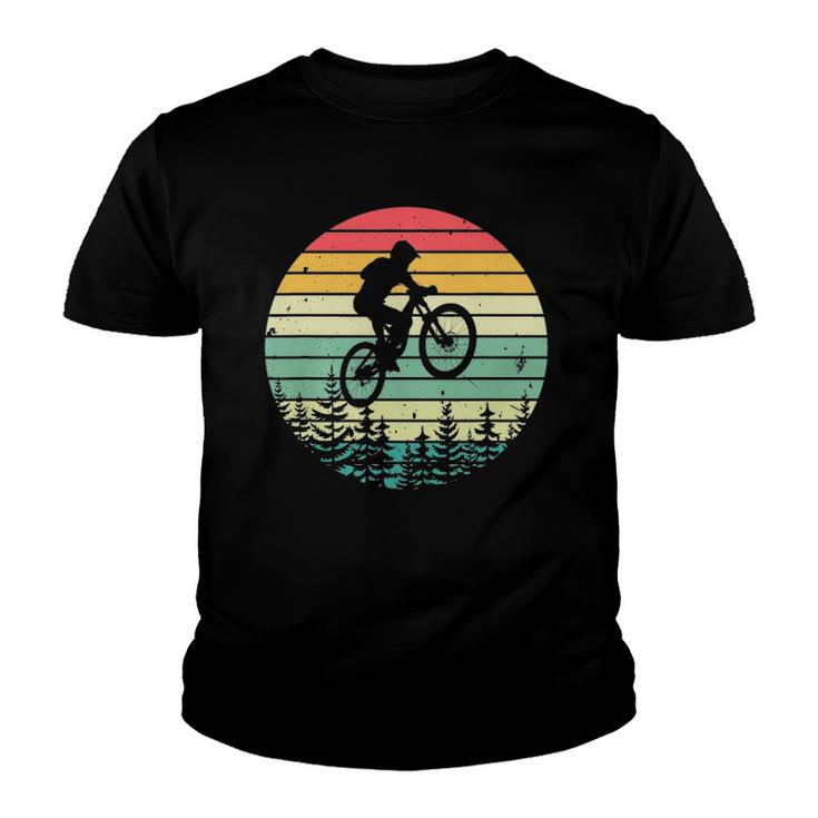 Vintage Mountain Bike Retro Downhill Biking Youth T-shirt