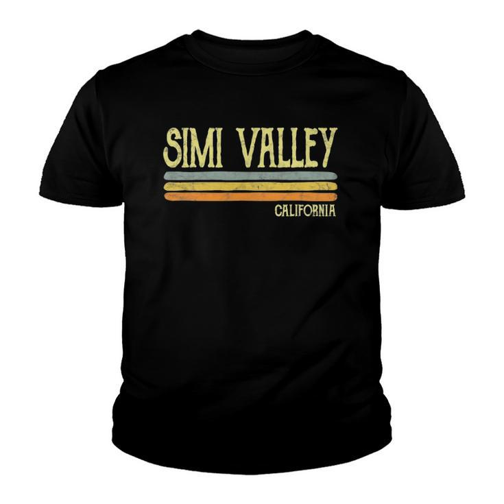 Vintage Retro Simi Valley California Vacation Gift Youth T-shirt