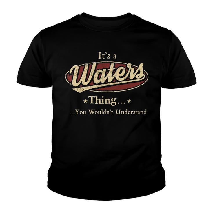 Waters Shirt Personalized Name Gifts T Shirt Name Print T Shirts Shirts With Name Waters Youth T-shirt