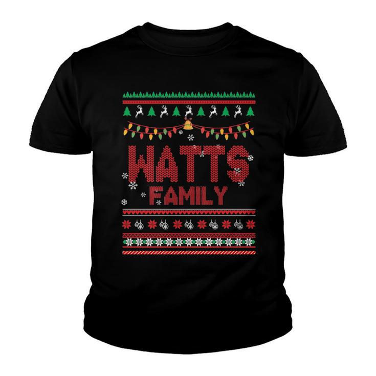 Watts Name Gift   Watts Family Youth T-shirt