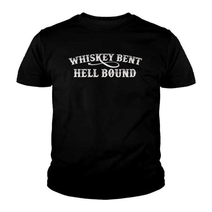 Whiskey Bent And Hell Bound Vintage Outlaw Youth T-shirt