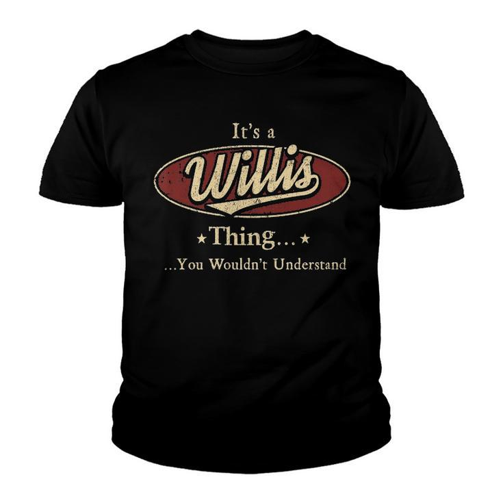 Willis Shirt Personalized Name Gifts T Shirt Name Print T Shirts Shirts With Name Willis Youth T-shirt