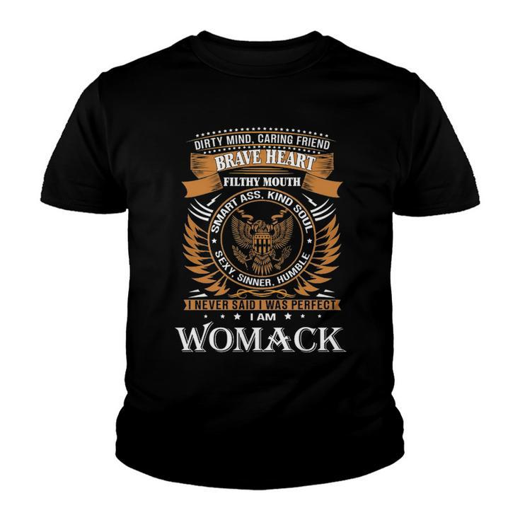 Womack Name Gift   Womack Brave Heart Youth T-shirt