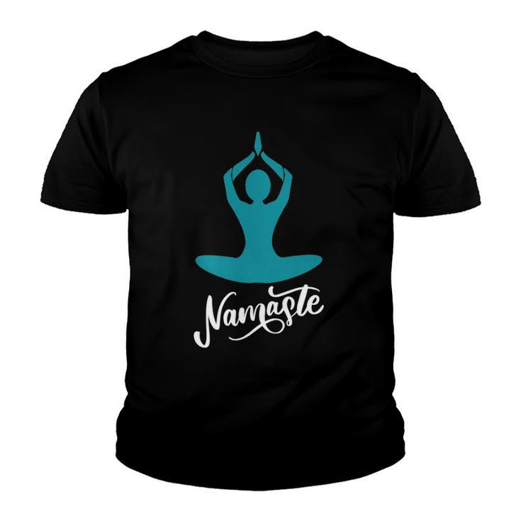 Yoga Namaste Lotus Position Graphic Yoga Position Cool Youth T-shirt