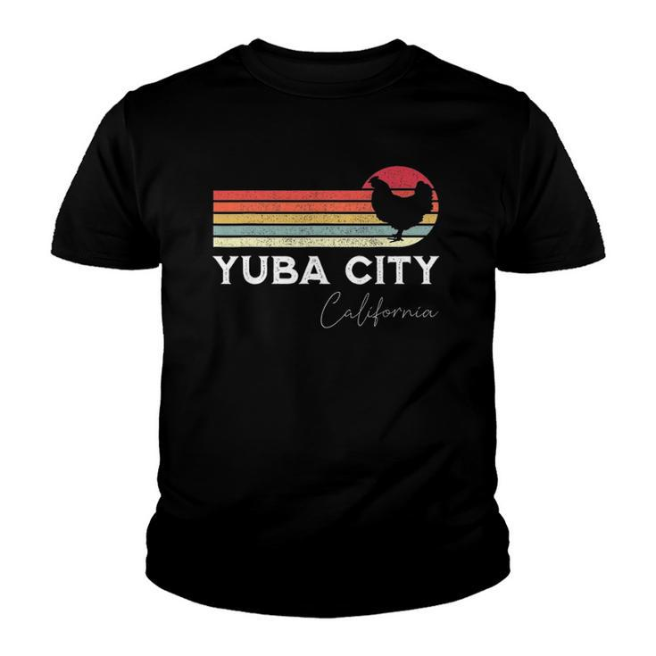 Yuba City California Retro Chicken Lover Souvenir Youth T-shirt
