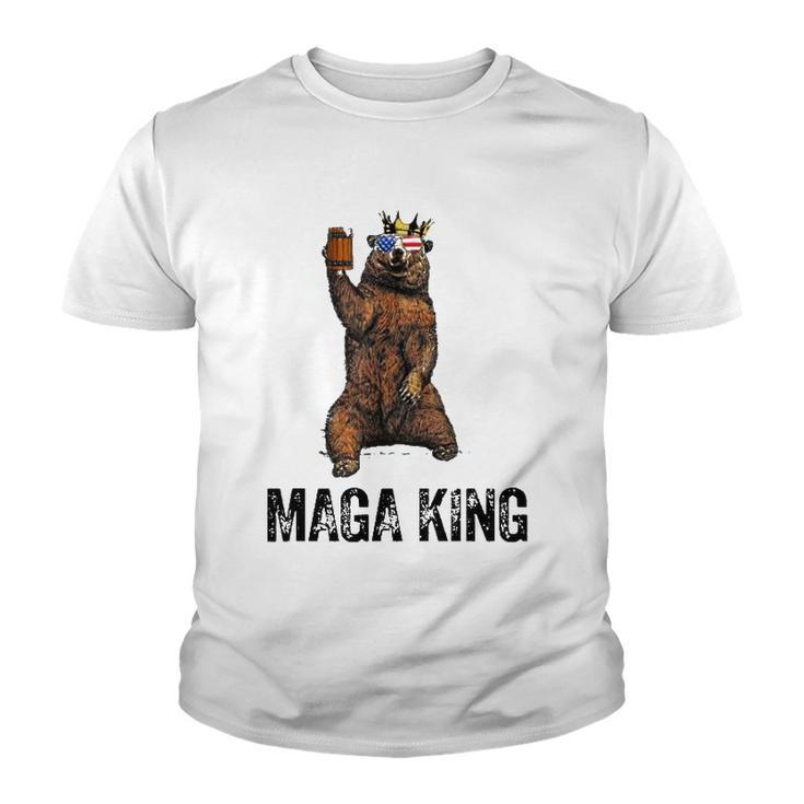 Bear Crown Maga King The Great Maga King Pro Trump Youth T-shirt