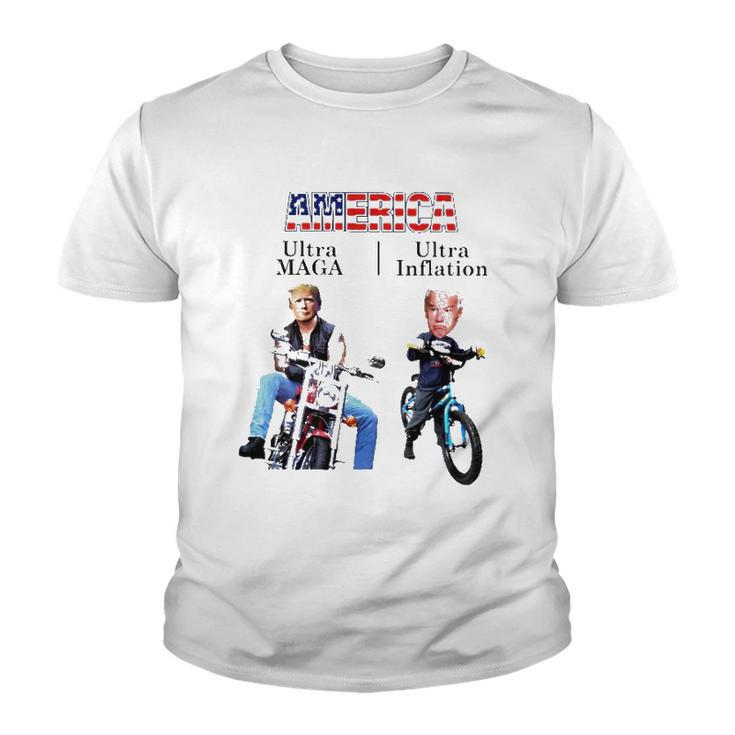 Best America Trump Ultra Maga Biden Ultra Inflation Youth T-shirt