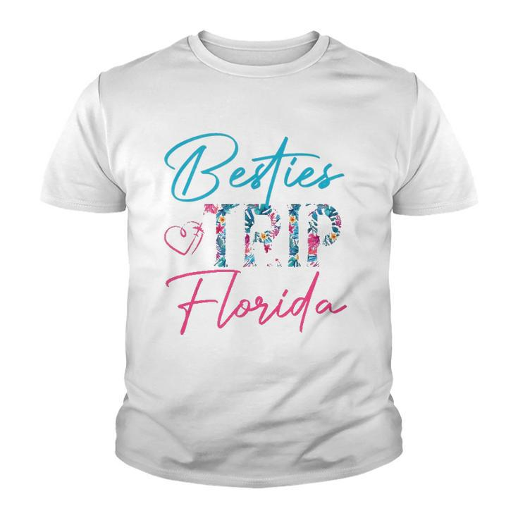 Besties Trip Florida Vacation Matching Best Friend  Youth T-shirt