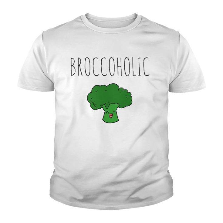 Broccoholic Vegan & Vegetarian Broccoli Lovers Youth T-shirt