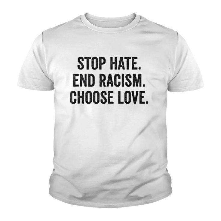 Choose Love Buffalo - Stop Hate End Racism Choose Love  Youth T-shirt