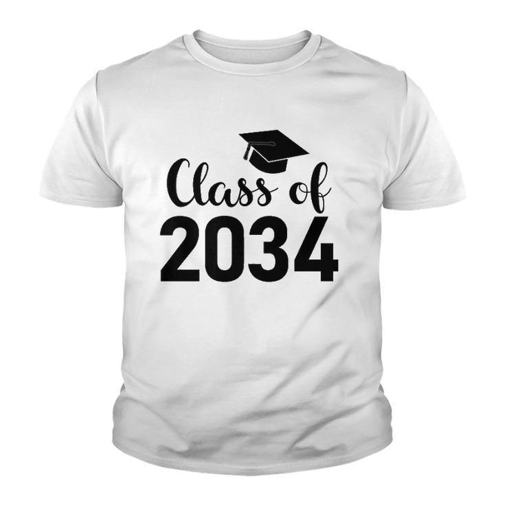 Class Of 2034 Grow With Me - Handprints Go On The Back  Youth T-shirt