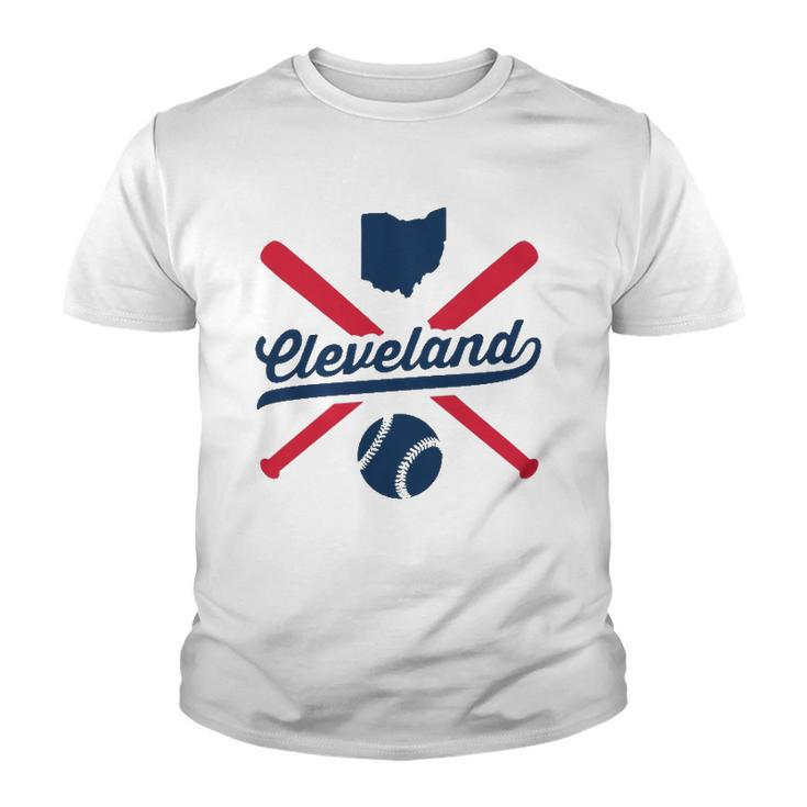 Cleveland Baseball Vintage Ohio Pride Love City Youth T-shirt