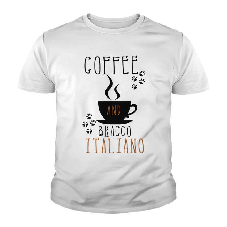 Coffee And Bracco Italiano Youth T-shirt