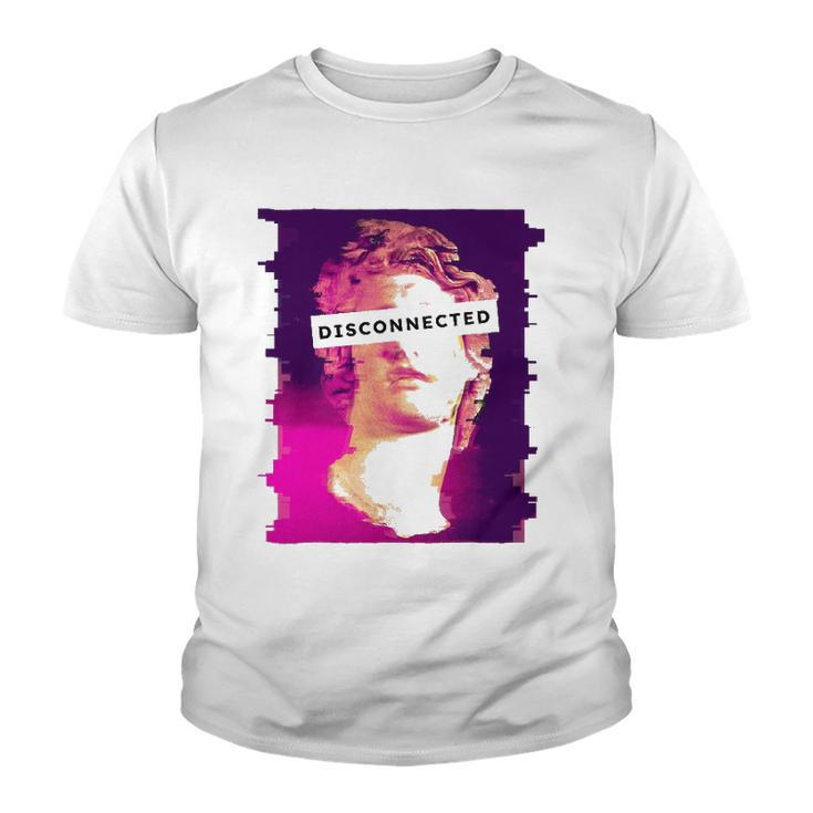 Disconnected Aesthetic Greek Statue Vaporwave Emo Eboy Youth T-shirt