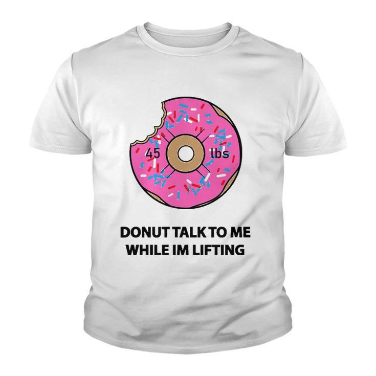 Donut Gym  For Weightlifters & Bodybuilders Youth T-shirt