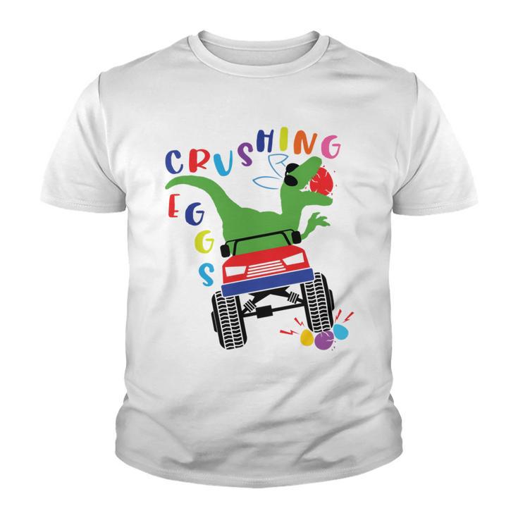 Easter Dinosaur Happy Eastrawr Easter Saurus Rex   Youth T-shirt