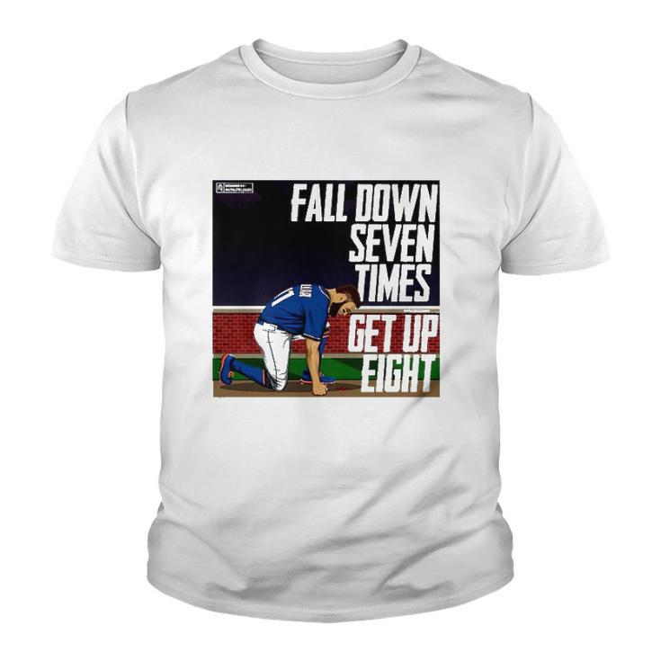 Fall Down Seven Times Get Up Eight 2022 Kevin Pillar Youth T-shirt
