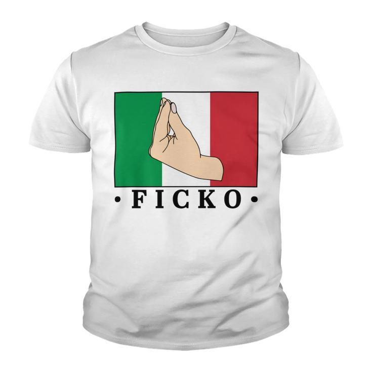 Ficko Italian Hand Sign Youth T-shirt