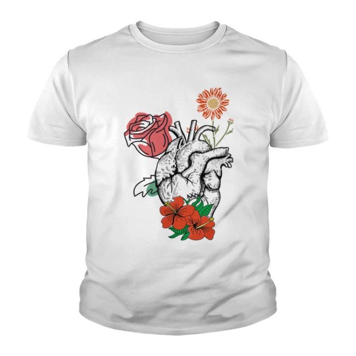 Flower Heart Spring  Happy  Youth T-shirt