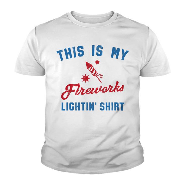 Fourth Of July My Fireworks Vintage 749 Shirt Youth T-shirt