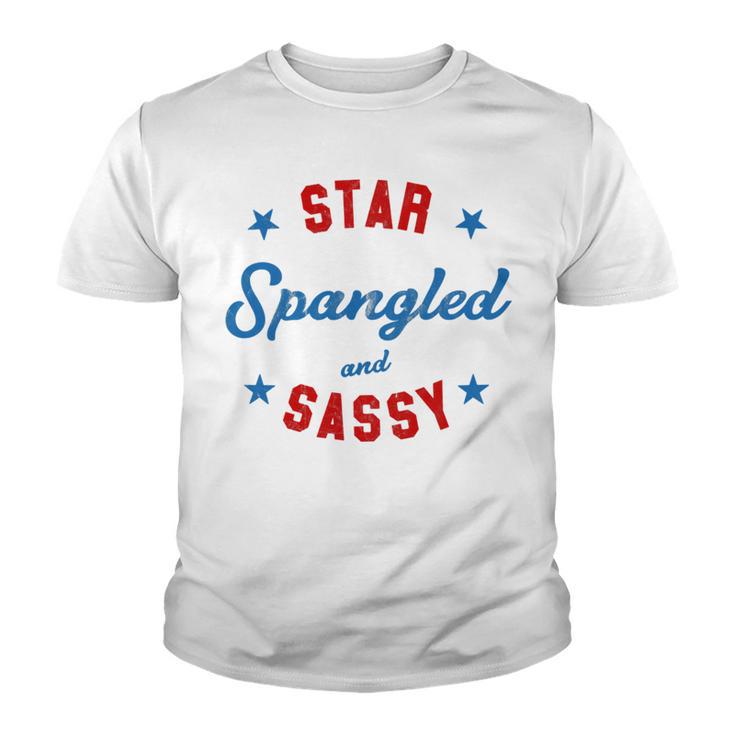 Fourth Of July Star Spangled Sassy Cute 741 Shirt Youth T-shirt