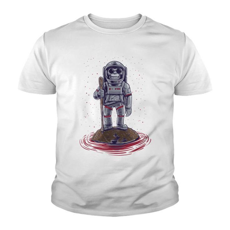 Funny Astronaut Monkey V3 Youth T-shirt