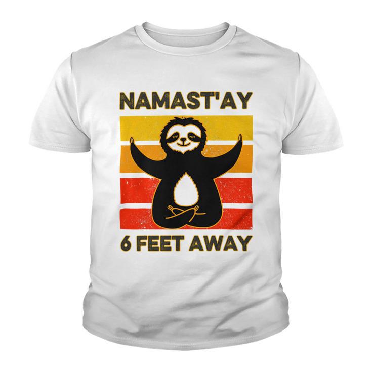 Funny Cute Sloth Yoga Namastay Social 863 Shirt Youth T-shirt