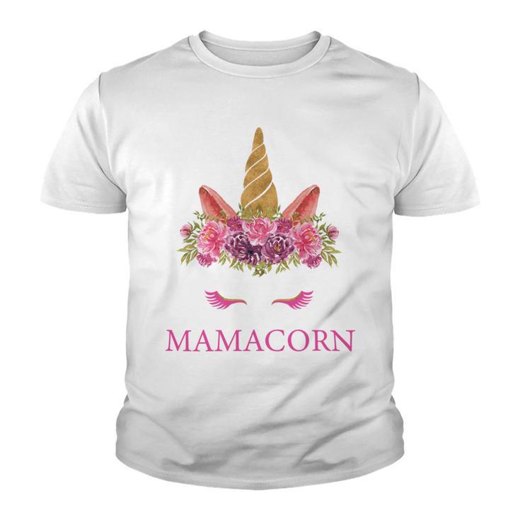 Funny Mamacorn Unicorn Mom Mothers Day Youth T-shirt