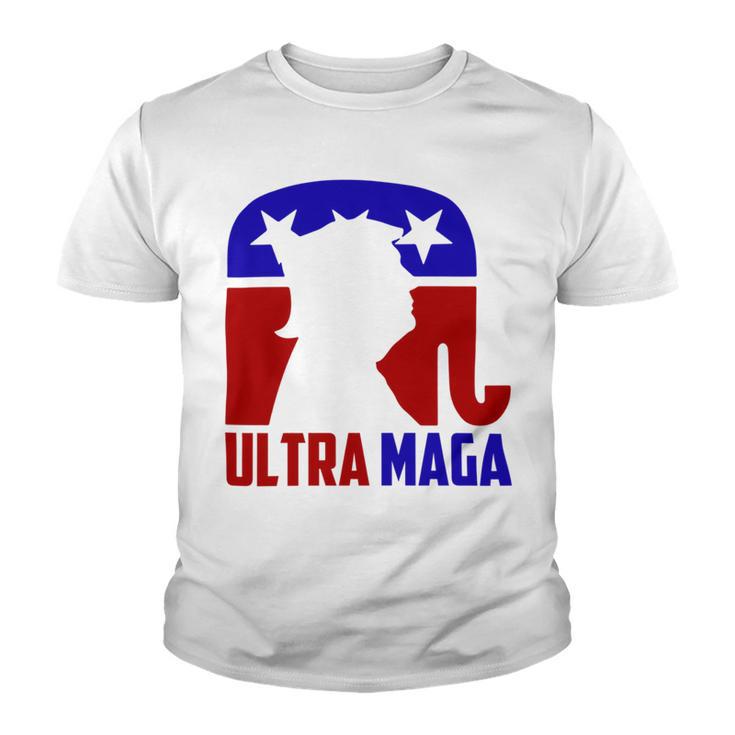 Funny Ultra Maga Gift For Americans Trump Biden Lover Youth T-shirt