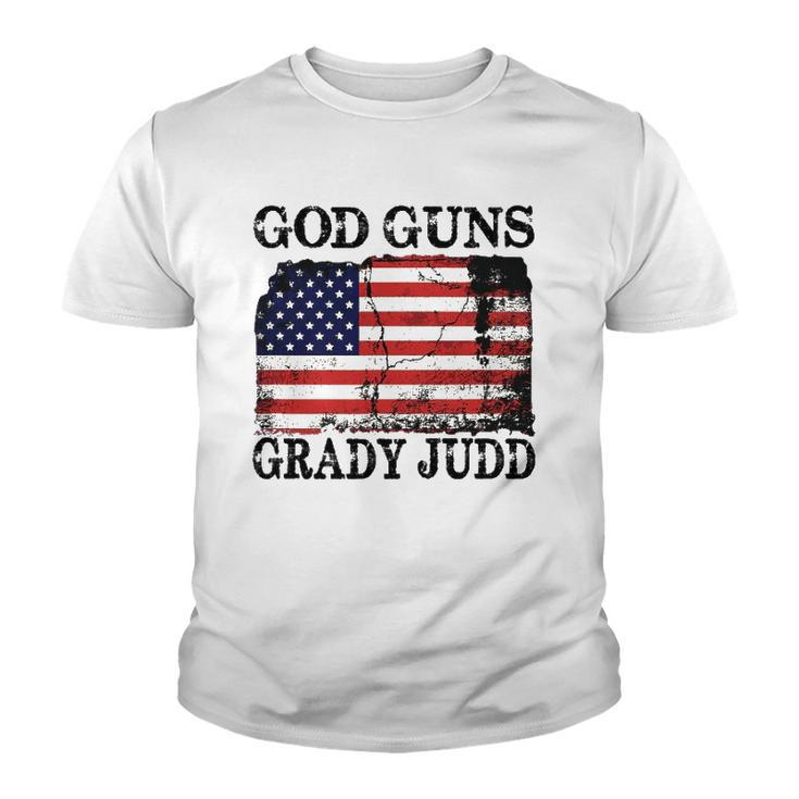 God Guns Grady Judd American Flag Youth T-shirt