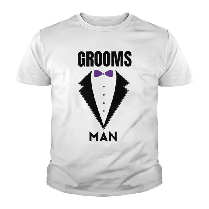 Groomsman Grooms Squad Stag Party Friends Themed  Youth T-shirt