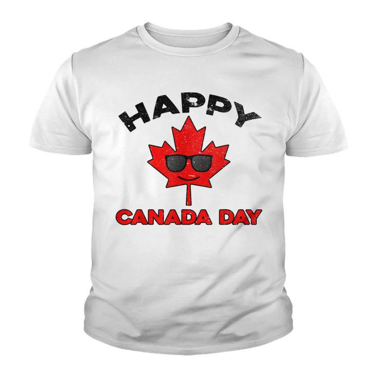Happy Canada Day Funny Maple Leaf Canada Day Kids Toddler  Youth T-shirt