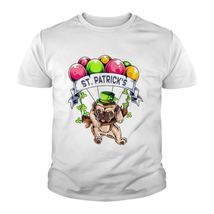 Happy StPatricks Day Pug Lover Gift Youth T-shirt